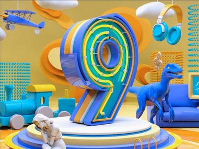 C4D零基礎實戰 打造炫酷霓虹燈廣告海報數字教程